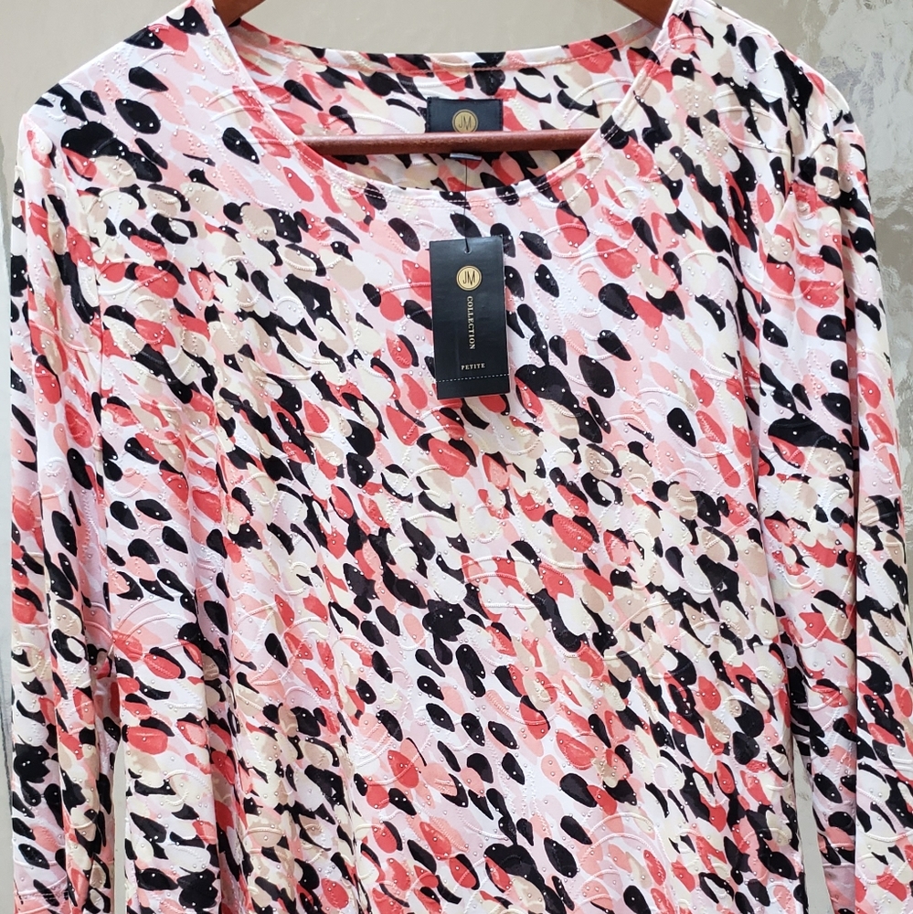 NWT INC Multicolored Blouse; Szs PL& PXL; $50